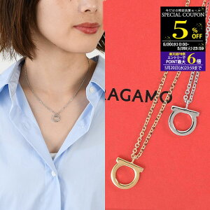 �y���ZSALE5���I�t�Ώہz�y5/12�ē��ׁzFERRAGAMO �t�F���K�� �l�b�N���X �A�N�Z�T���[ �y���_���g �K���`�[�j�l�b�N���X(L) 760133 ���f�B�[ �V���o�[ �S�[���h �^�J �K���`�[�j �A�N�Z �I�P�[�W��