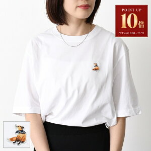 �y15������|�C���g10�{�zMAISON KITSUNE ���]�� �L�c�l T�V���c �g�b�v�X �h���[�~���O DREAMING FOX �t�H�b�N�X �R���t�H�[�g�t�B�b�g T�V���c QM00102 KJ7026 ���f�B�[�X ���j�Z�b�N�X �z���C�g �h����