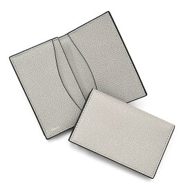 VALEXTRA ヴァレクストラ 名刺入れ カードケース SGNL0024028 L99CC9 名刺ケース メンズ ライトグレー コンパクト