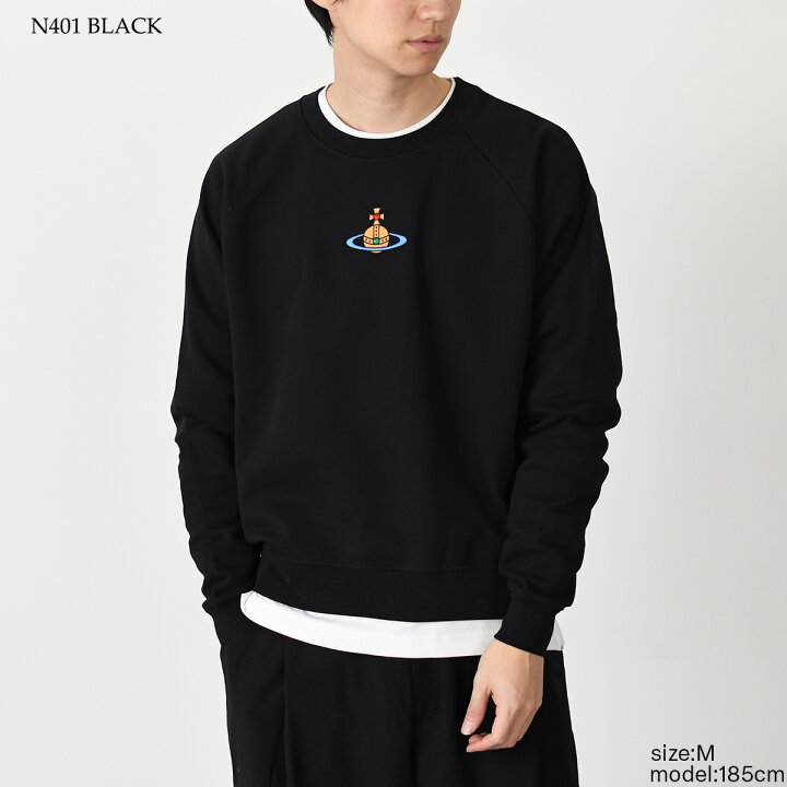 Vivienne Westwood 黒 クルーネック トレーナー ユニセックス Vivienne 
