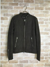 【中古】 ALLSAINTS オールセインツ レザージャケット スエード シングルライダース CORA JACKET ブラウン M 33821960