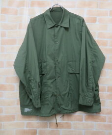 【中古】 FreshService フレッシュサービス SIDE POCKETS STRETCH OVER SHIRT FSW-22-SH-46 カーキ F 111382296