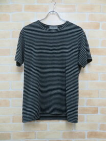 【中古】 Yohji Yamamoto ヨウジヤマモト 半袖Tシャツ ボーダー グレー×ブラック 111358865