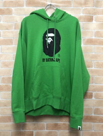 【中古】 タグ有 A BATHING APE アベイシングエイプ Ink Camo Pullover Hoodie 001PPK301304M グリーン L 111386494