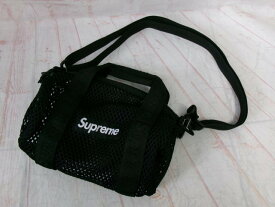 【中古】23SS 袋付 Supreme シュプリーム Mini Mesh Duffle Bag ショルダーバッグ メッシュ ブラック 991854467