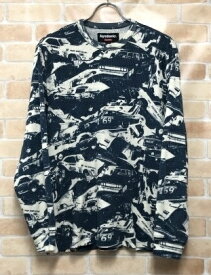 【中古】 Supreme×Hysteric Glamour シュプリーム Cars Thermal ブルー S 111436741