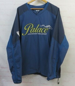 【中古】【並行輸入品】 PALACE パレス ナイロンジャケット HORSEPOWER CREW RN150137 ネイビー XL 991881531