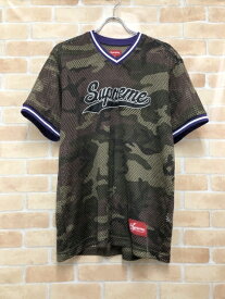 【中古】 Supreme シュプリーム Mesh Baseball Top カーキ M 111436460