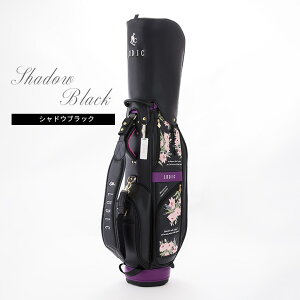 【公式|半額セール】50%オフ LUDIC ルディック ゴルフ LD-004 レディース 軽量 キャディバッグ フラワーコレクション 限定品 合成皮革 ゴルフバッグ カートバッグ キャディーバッグ 刺繍 デザ