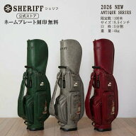【先行予約｜公式ストア】2026 NEW SHERIFF シェリフ ゴルフ キャディバッグ メンズ SAT-002 アンティー…