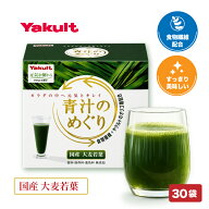 【特典あり】ヤクルト 青汁 青汁のめぐり 国産 大麦若葉 オリゴ糖 食物繊維 粉末 青汁習慣 飲みやすい 野…
