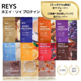【特典あり・選べる2種】REYSレイズ ホエイ ソイ プロテイン お試しパック 30g カフェオレ風味 チョコレート 粉末 山澤 礼明 国内製造 ビタミン7種配合 WPCプロテイン ぷろていん ホエイプロテイン ソイプロテイン 美味しい 粉 パウダー ダイエット ドリンク 健康 低GI