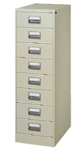 【送料無料】【2列型】A6/8段ファイリングキャビネット【鍵付き】スチールキャビネット/オフィス収納庫オフィス家具/事務用品/書庫メーカー品/日本製/錠付き