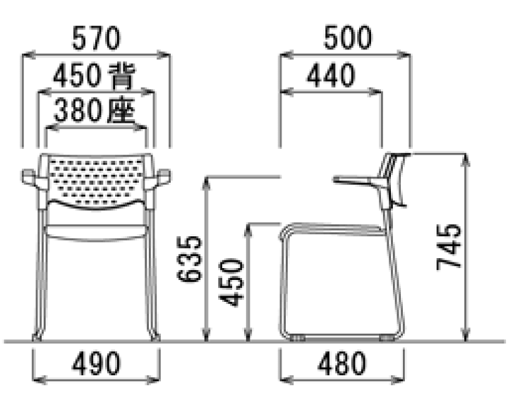 楽天市場】【送料無料】スタッキングチェア MC-112Wクロームメッキ 