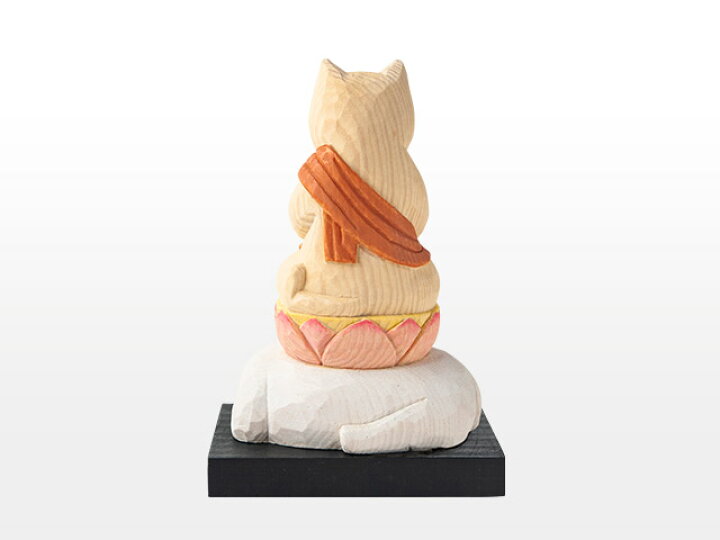 楽天市場】猫buddha 愛らしい猫の姿の守護本尊！普賢菩薩さま ( 台座付 