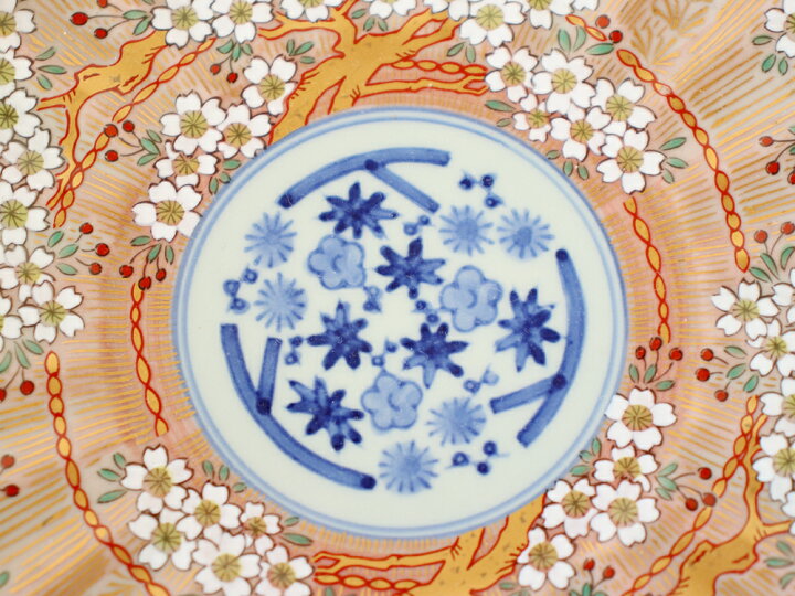 楽天市場】林九郎窯 古伊万里様式 琳派桜樹文 19cm (赤)【 波佐見焼 6 