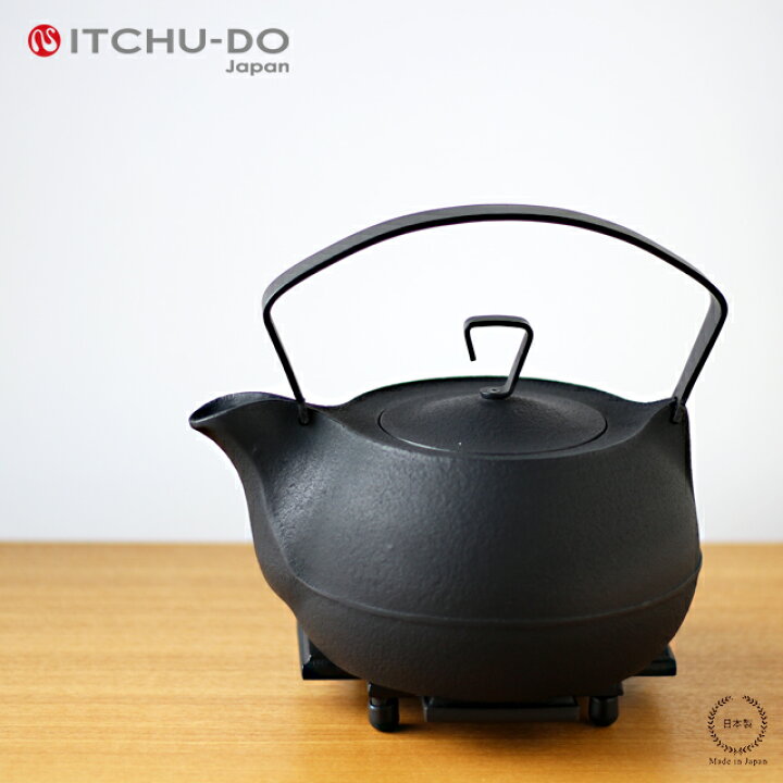楽天市場】南部鉄器 壱鋳堂（ ITCHU-DO ）キャストアイアンケトル 1.2L  