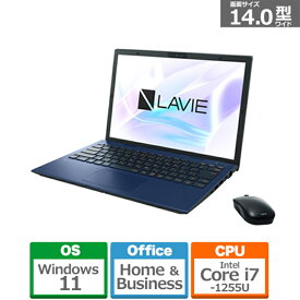 NEC｜エヌイーシー ノートパソコン LAVIE N14(N1475/GAL) ネイビーブルー PC-N1475GAL [14.0型 /Windows11 Home/intel Core i7 /メモリ：16GB /SSD：512GB /Office HomeandBusiness]