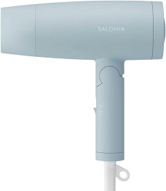 [2023年秋冬限定] SALONIA サロニア | スピーディーイオン ドライヤー 【シンフォニーブルー】 ヘアドライヤー 大風量 速乾 軽量 マイナスイオン 折り畳み式 冷温3段階調整 SL-013SB