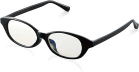 エレコム ブルーライトカット眼鏡 キッズ用 軽量 耐衝撃 割れにくい 低学年向 Sサイズ(6~8歳)収納ポーチ付 ブラック G-BUC-W03SBK