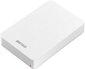 BUFFALO USB3.1(Gen.1)対応 耐衝撃ポータブルHDD 4TB ホワイト HD-PGF4.0U3-GWHA