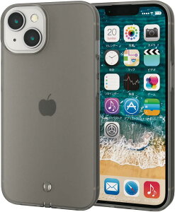 GR iPhone 14 / 13 P[X Jo[ TCNf \tg TPU Xgbvz[t ubN PM-A22AREUCTBK