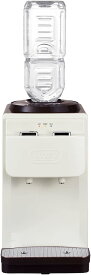 【Toffy/トフィー】 ウォーターサーバー K-WS2 アッシュホワイト 卓上型温冷両用タイプ 市販の2Lペットボトル対応 ほこり防止機能付き 安全ロック機能付き レトロ コンパクト K-WS2-AW
