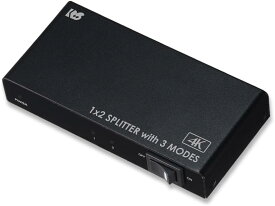 ラトックシステム 4K60Hz対応 カスケード対応 HDMI分配器（動作モード機能付） (2出力) RS-HDSP2M-4K