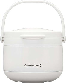 アイリスオーヤマ 保温調理鍋 2.7L ガス火/IH対応 時短・節約 ダブル真空 おまかせさん レシピブック付き ホワイト RWP-N27