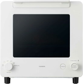 TWINBIRD(ツインバード) 燕三条 匠ブランジェ 焦げない トースター オーブントースター 2枚焼き 120℃~260℃ 8段階温度調整 センサー付 ホワイト 冷凍パン リベイク TS-D486W