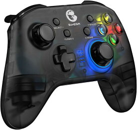 GameSir T4 pro ゲームパッド ワイヤレス Bluetooth 無線 接続 遅延なし Android/iOS/PC コントローラー HD振動 TURBO連射機能付き 6軸ジャイロセンサー搭載 高耐久ボタン スイッチコントローラー