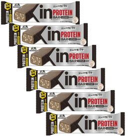 【6本セット】 森永製菓 inバー プロテイン ベイクドビター 43g×6本 高タンパク15g