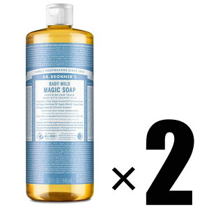 2{ Dr.Bronner's hN^[ui[ }WbN\[v BA xr[}Ch 946mL×2 {fBp
