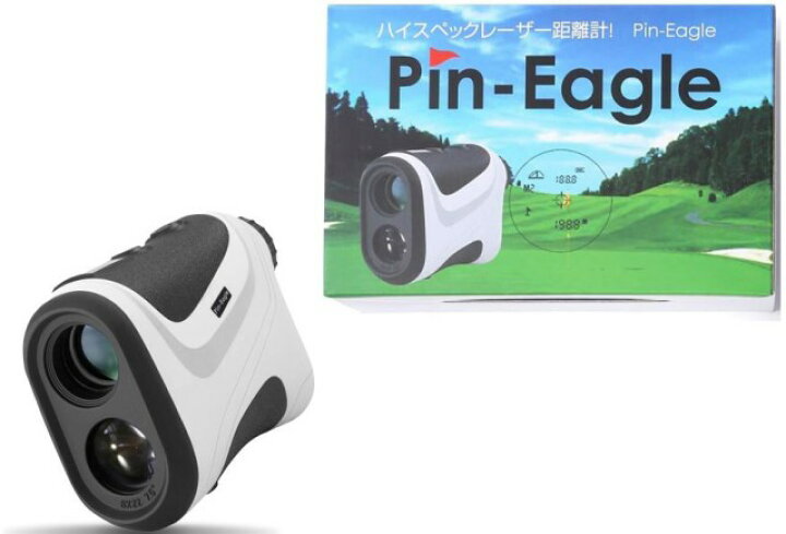 Pin-Eagle ピンイーグル ゴルフ 距離計 660yd対応 光学6倍 