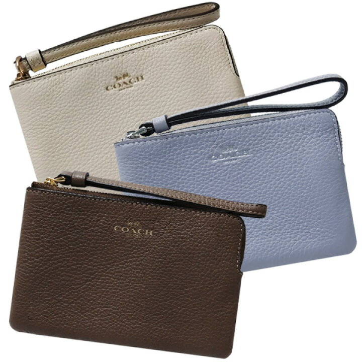 楽天市場】コーチ COACH 小物 ポーチ CP483 ペブルド レザー コーナー 