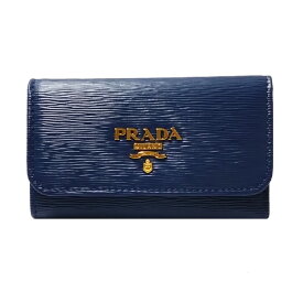 プラダ PRADA 小物 キーケース 1PG222 2EZZ F0016 BLUETTE ヴィッテロ ムーヴ キーケース ネイビー アウトレット[並行輸入品]【レディース ギフト ブランド 無地】