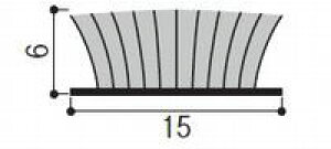 y[2܂ŁzƉeBXR ԃwAV[ No.15060 O[ 2m 15×6mm
