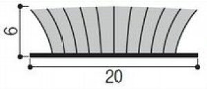 y[2܂ŁzƉeBXR ԃwAV[ No.20060 O[ 2m 20×6mm