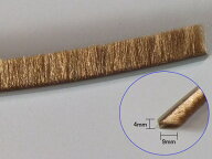 【メール便10mまで】ビニフレーム 網戸モヘア 4×9mm 1m当り | 網戸 引戸 防虫 音漏れ防止 対策 虫除け …