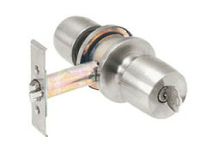 【直送品】トステム 勝手口(キー3本付) 平型 PBF41 アルミサッシ取替錠 R-33 | ドアノブ 鍵 交換 握り玉 取替 取替錠 リフォーム DIY