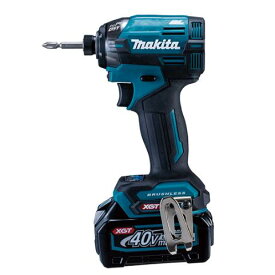 マキタ TD002GRDX ブルー 青 フルセット 40Vmax 充電式インパクトドライバー 純正 バッテリー BL4025 2個 DC40RA 充電器 ケースセット makita
