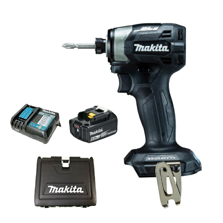 楽天市場】マキタ 純正 TD173 本体 + ケース + DC18RF + BL1860B 1個 