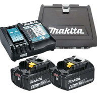 マキタ 純正 国内正規品 BL1860B 2個 + DC18RF + TD173 ケース セット 18V 6.0Ah バッテリー 急速充電器 …