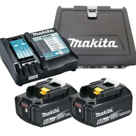 マキタ 純正 国内正規品 BL1860B 2個 + DC18RF + TD173 ケース セット 18V 6.0Ah バッテリー 急速充電器 ツールボックス 箱 14.4V BL1460B makita