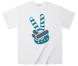 Tシャツ アメリカン カジュアル 代表 グラフィック PEACEデザインTee