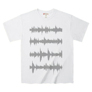 T�V���c ���y�ҏW�\�t�g�Ȃ񂩂Ŗڂɂ��鉹�̔g�` �f�U�C��Tee