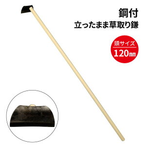 鋼付 立ったまま草取り鎌