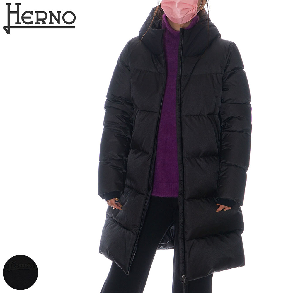 【完売】ヘルノ HERNO ダウンコート ジャケット レディース ブラック 40/42 PI193DL 12499 | セレクトテイスト
