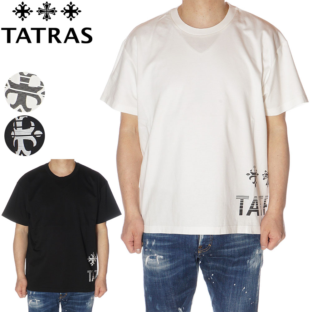 2022年 人気大割引 春夏新作 タトラス TATRAS 大注目 Tシャツ 半袖 メンズ 1 ブラック 3 2 MTKE22S8026-M 4 ホワイト