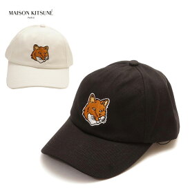 メゾン キツネ MAISON KITSUNE キャップ 帽子 メンズ ホワイト/ブラック LM06103WW0087